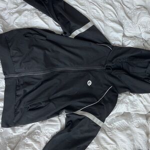 black jacket with reflective lining
